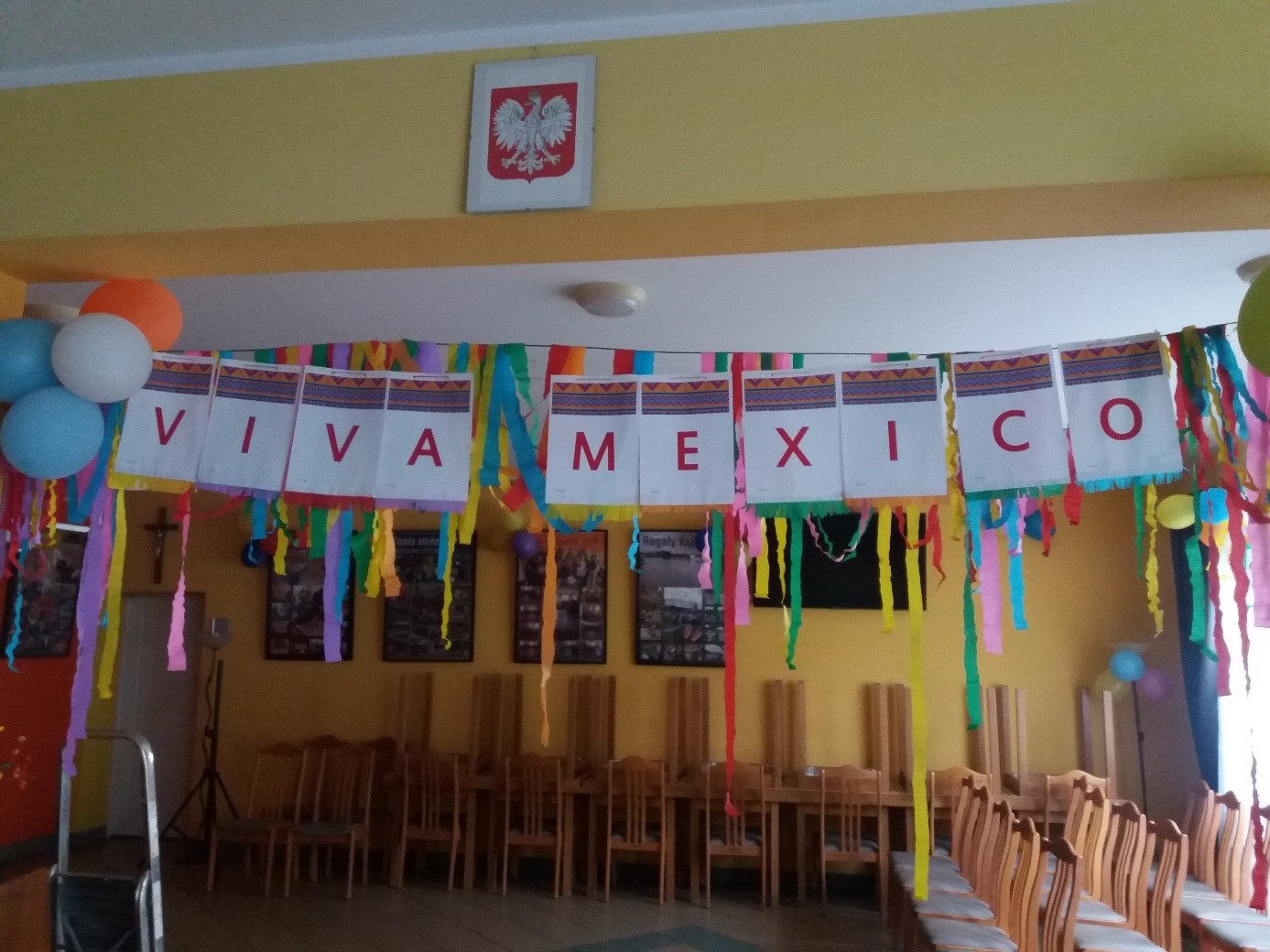 Na zdjęciu widać napis ‘”Niech żyje Meksyk”